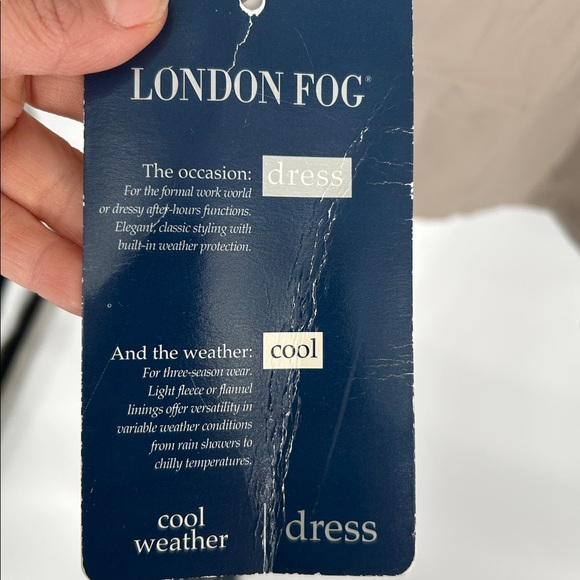 London Fog Men's Beige Trench Coat Removable Liner Classic Rain Coat L Reg - Picture 6 of 15